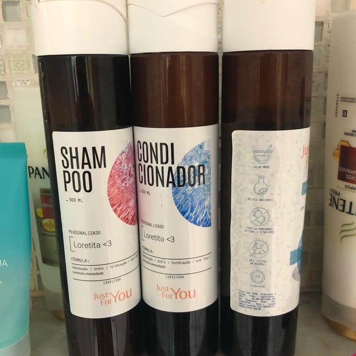 photo of Just for you Shampoo E Condicionador shared by @loretita on  09 May 2022 - review