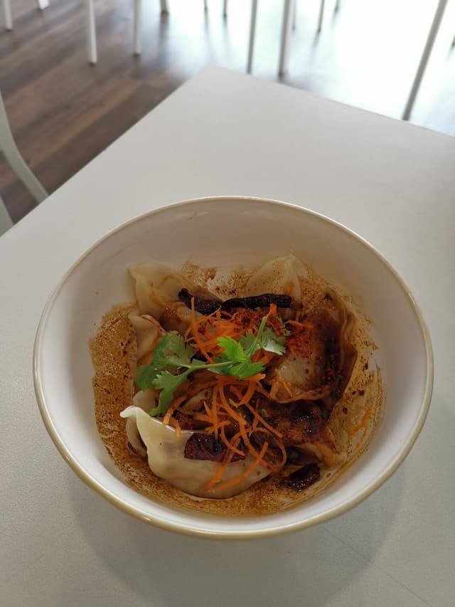 Foto do prato “Chilli Garlic Gyoza”
