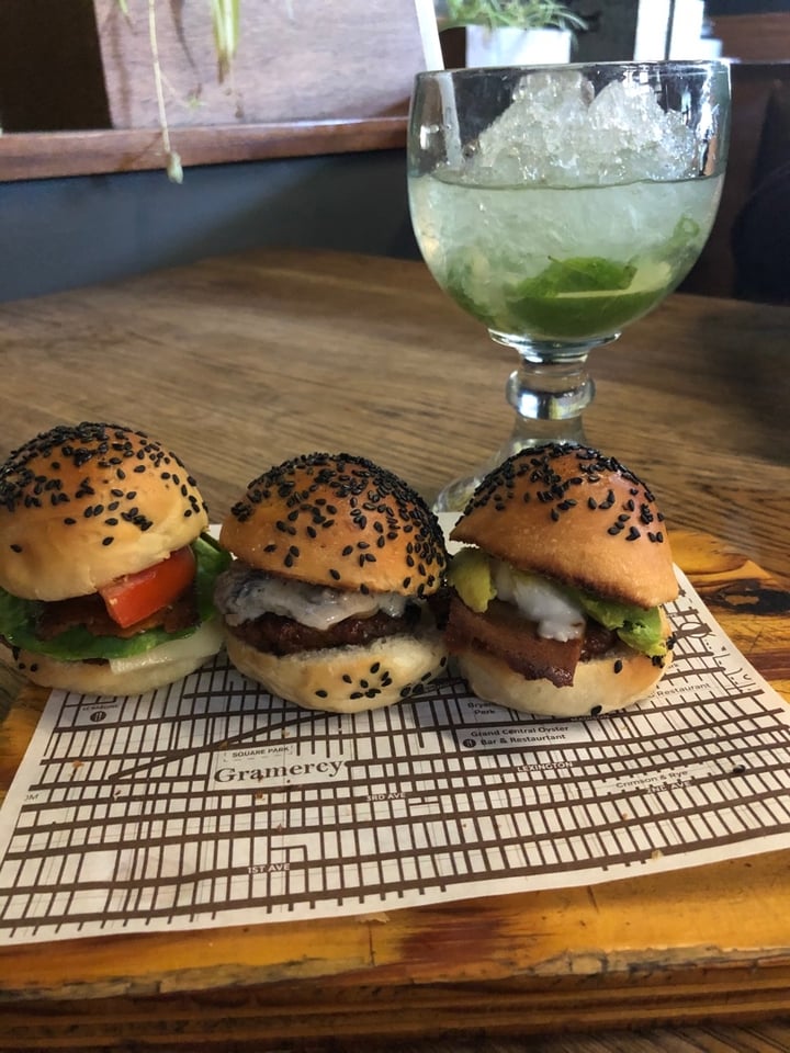 photo of Hudsons The Burger Joint (Claremont) Burger sliders shared by @vegancathy on  28 Jan 2020 - review