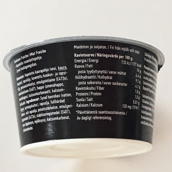 photo of Oatly Creamy Oat Fraiche shared by @just4notherveg4n on  01 Apr 2020 - review