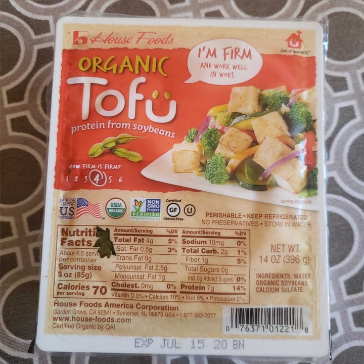 photo of House Foods House Foods Organic Tofu shared by @anacortesl on  03 Jul 2020 - review