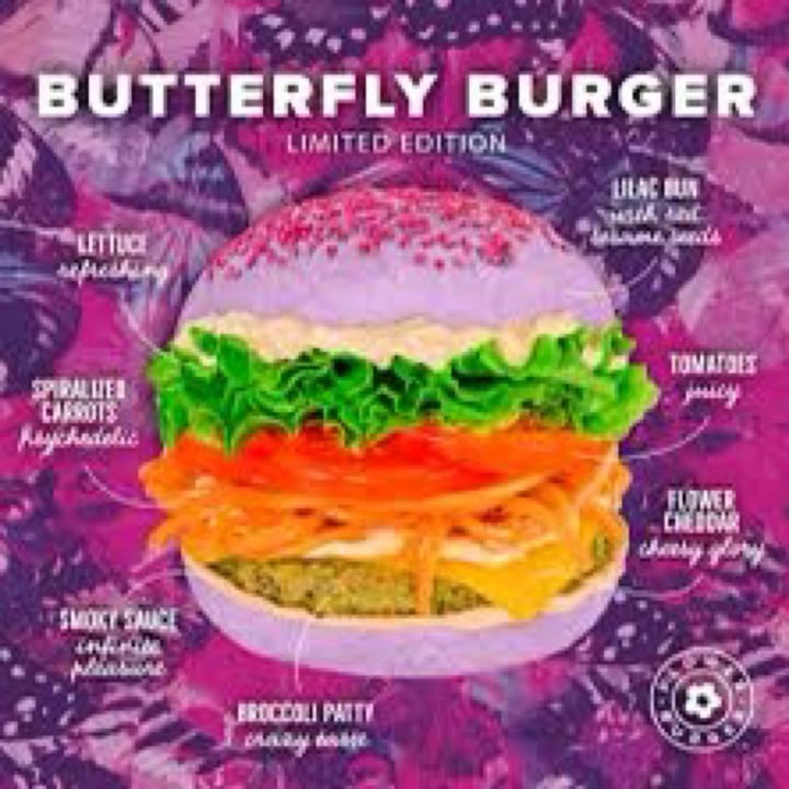 photo of Flower Burger Butterfly Burger shared by @cinziagilmore on  26 May 2022 - review