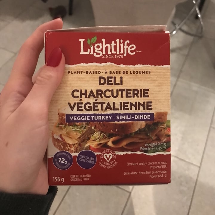 photo of Lightlife Deli Charcutie Végétalienne Veggie Turkey shared by @kelty on  18 Oct 2019 - review