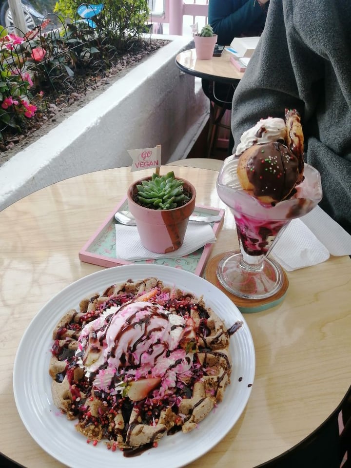 photo of Frambuesa Pastelería Vegan Wafle con helado shared by @bnataliar on  28 Dec 2019 - review