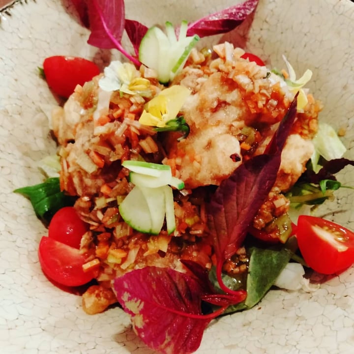 review photo of 杏ZU ヴィーガン油淋鶏、ヴィーガンタルト shared by @veganmolly on 17 Sep 2021 - review