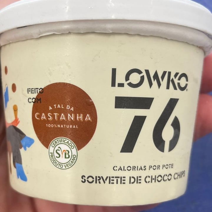 photo of Lowko sorvete choco chips shared by @lucorrea on  01 Dec 2022 - review