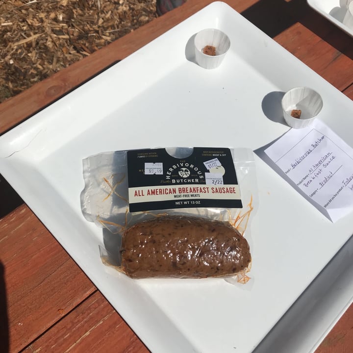 review photo of The Herbivorous Butcher All American Breakfast Sausage shared by @dharmada on 13 Mar 2021 - review