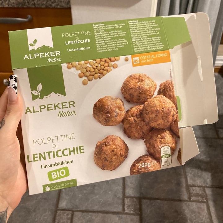 photo of Alpeker natur Polpette di lenticchie shared by @giuliaparashi on  29 Sep 2021 - review