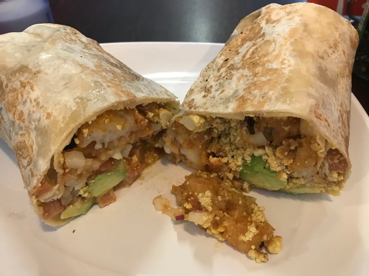 review photo of The Happy Hooligans Breakfast burrito shared by @marymack on 12 Jan 2020 - review