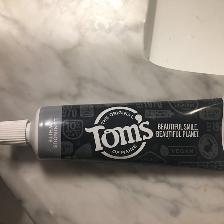 review photo of Tom's of Maine Luminous White Charcoal Toothpaste shared by @mindymarshall on 18 Jun 2021 - review