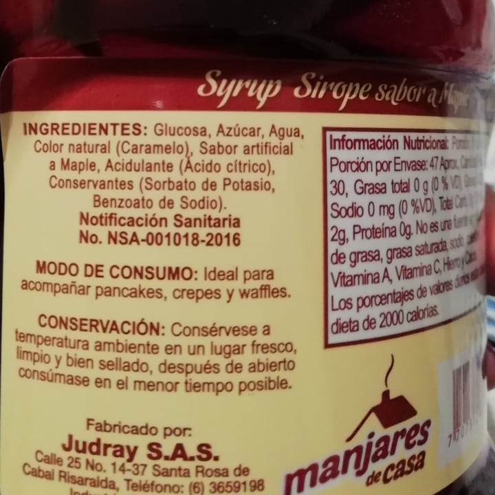 review photo of Manjares Syrup shared by @valeapolinar on 20 Dec 2021 - review