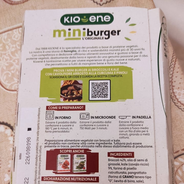 photo of Kioene Burger broccoli & Kale shared by @esterrome on  05 Jun 2022 - review