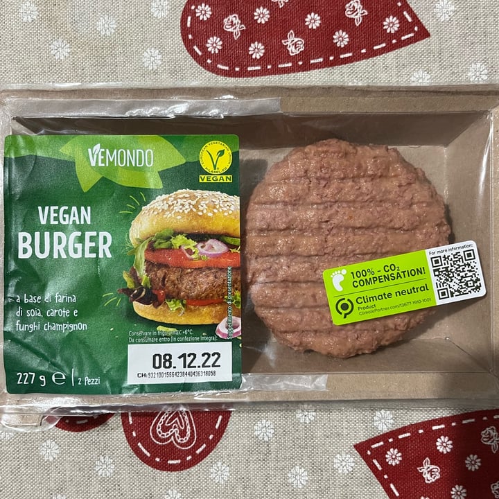 photo of Vemondo  burger vegetali shared by @borghettoeleonora on  10 Dec 2022 - review