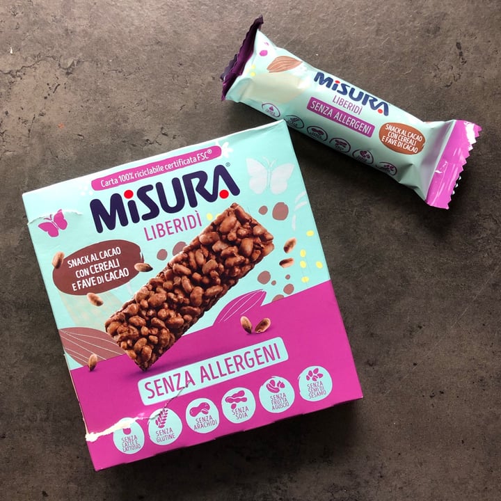 photo of Misura Snack al cacao con cereali e fave di cacao - Liberidi shared by @maccosa on  16 Jul 2021 - review
