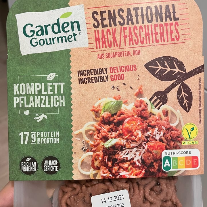 photo of Garden Gourmet Sensational Hack/Faschiertes shared by @eis317 on  27 Nov 2021 - review
