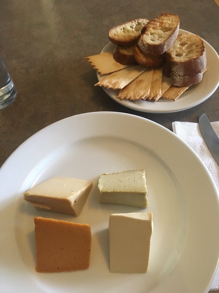 photo of Vtopia All Vegan Restaurant & Cheese Shop Cheese platter and grilled Mac N Cheez sandwich shared by @crhinshaw on  08 Dec 2019 - review
