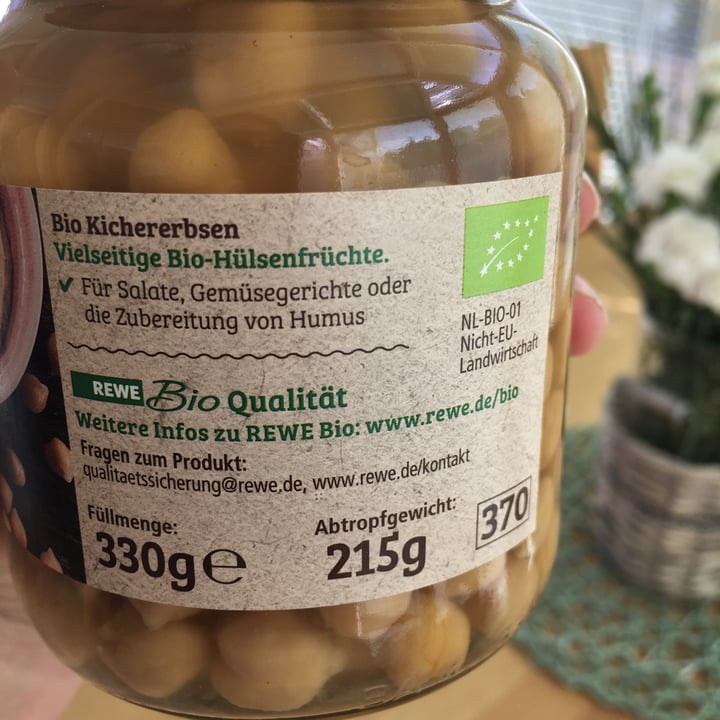 photo of Rewe Bio Kichererbsen shared by @egregora on  22 May 2022 - review