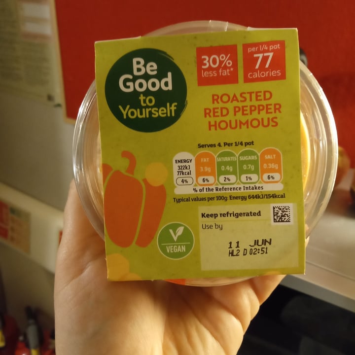 review photo of Be good to yourself Roasted Red Pepper Houmous shared by @jadag on 19 Jun 2021 - review