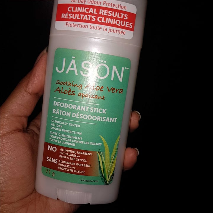 photo of Jāsön Aloe Vera Deodorant shared by @zeefm on  03 May 2020 - review