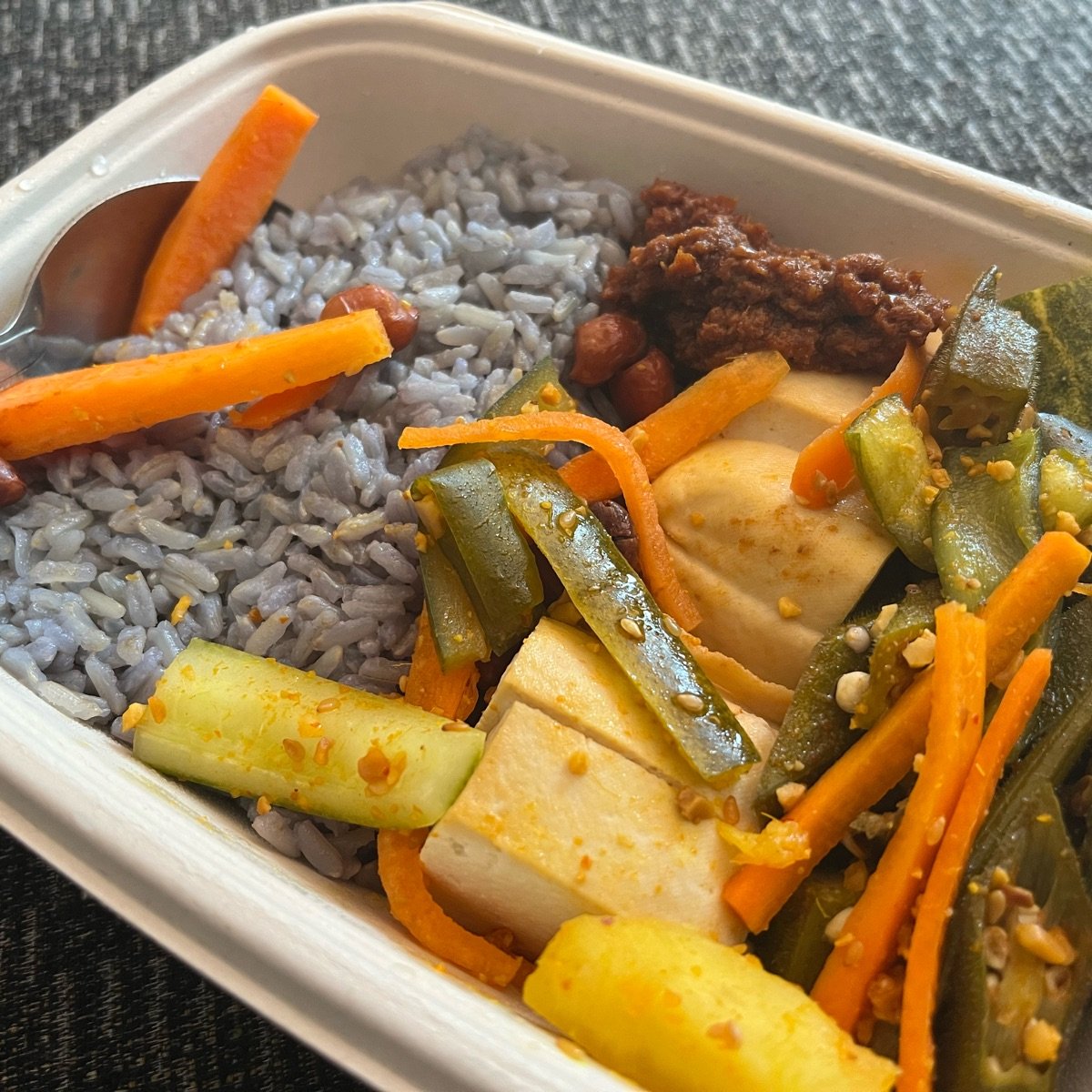 Blue pea nasi lemak from fitthree vegan product reviews ratings