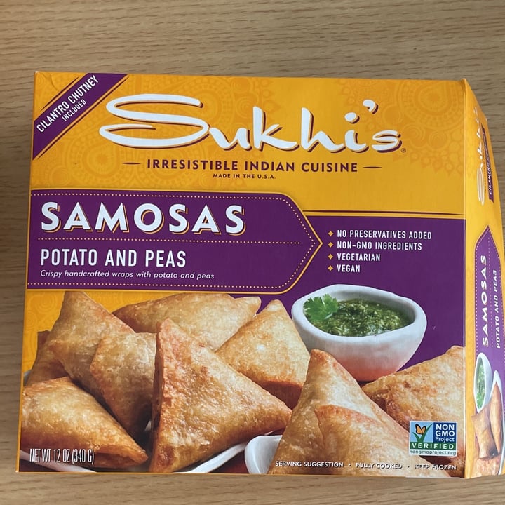 photo of Sukhi’s Samosas Potato & Peas shared by @aubrey4theanimals on  01 Oct 2021 - review