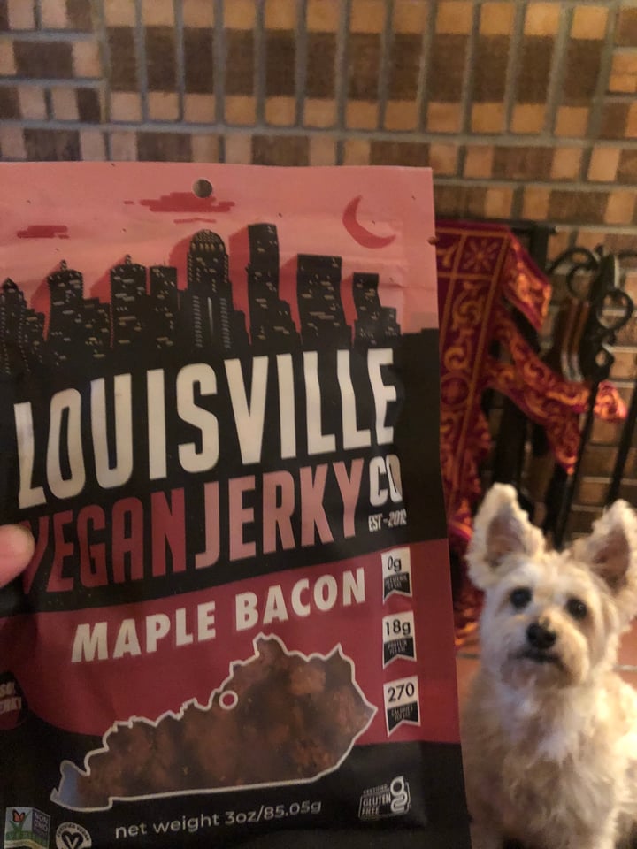 photo of  Louisville Vegan Jerky Co. Maple Bacon shared by @nisharespect on  09 Jul 2022 - review