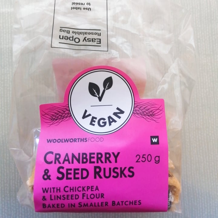 photo of Woolworths Food Cranberry & Seed Rusks shared by @jennalennn on  26 May 2021 - review