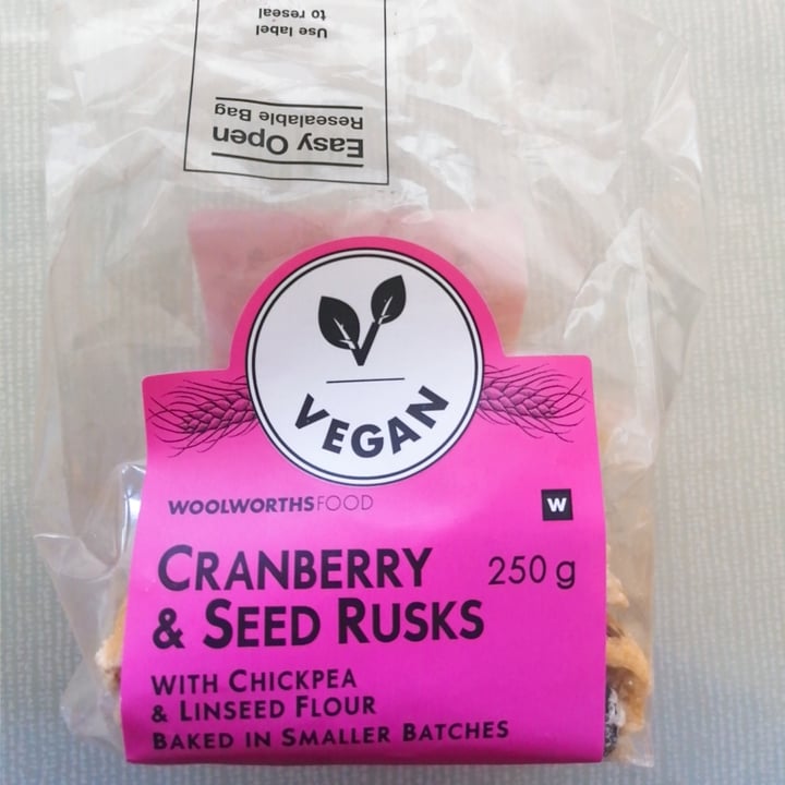review photo of Woolworths Food Cranberry & Seed Rusks shared by @jennalennn on 26 May 2021 - review