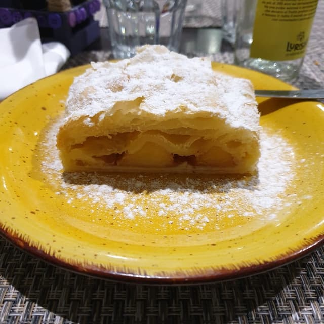 Foto del plato “Strudel di mele”