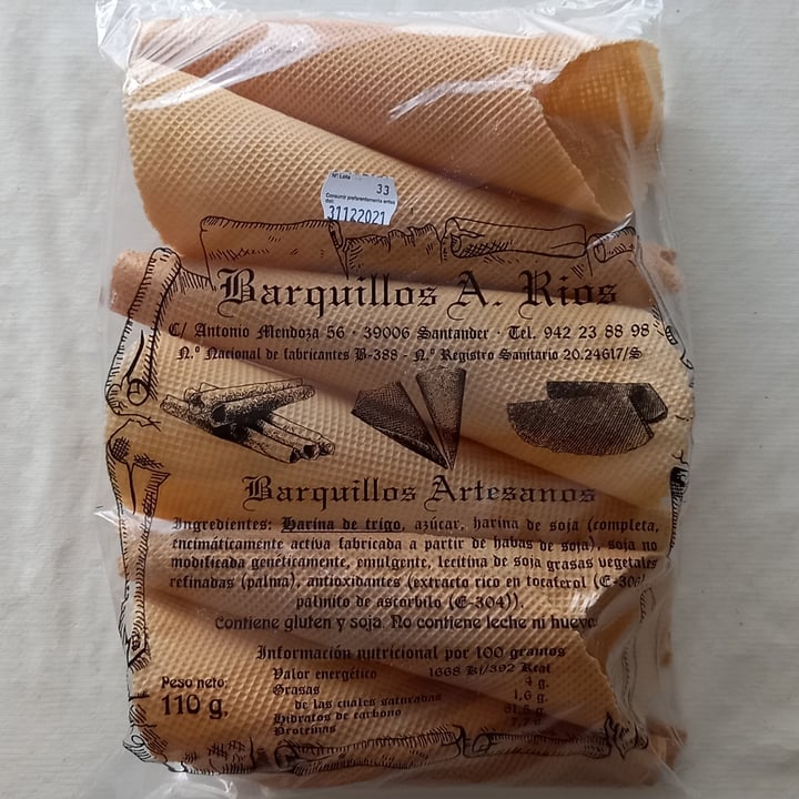 photo of Barquillos A. Ríos Barquillos artesanos shared by @sheerabs on  10 Sep 2021 - review