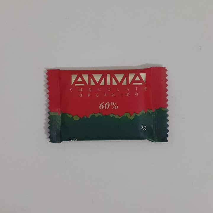 photo of AMMA Chocolate orgânico 60% shared by @fogaebabi00 on  20 Jul 2021 - review