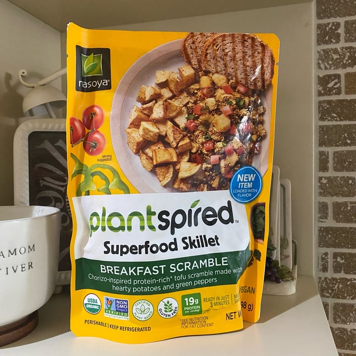 photo of Nasoya Plantspired superfood skillet breakfast scramble shared by @yarilovezzucchini on  26 May 2022 - review