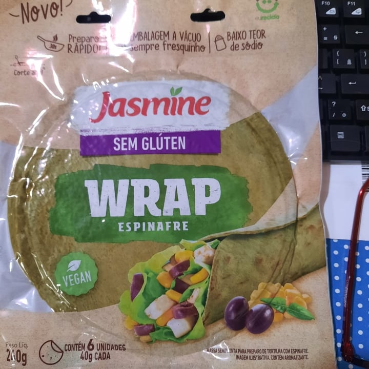 photo of Jasmine wrap de espinafre shared by @marinabonadio on  12 Dec 2022 - review