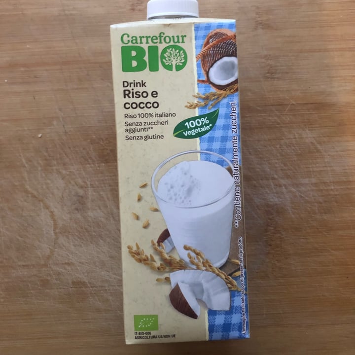 photo of Carrefour Bio Latte di riso e cocco shared by @lacosty on  24 Nov 2021 - review