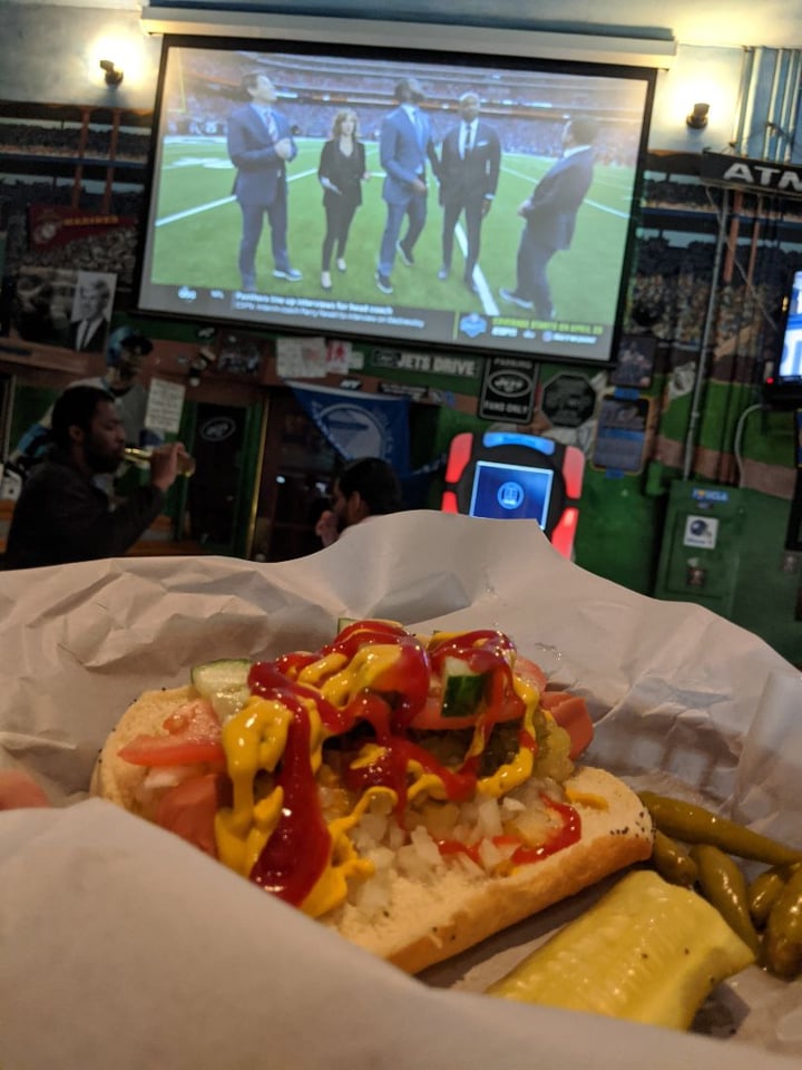 review photo of Stadium Pub Veggie Hot Dog shared by @somethingaboutfood on 07 Jan 2020 - review