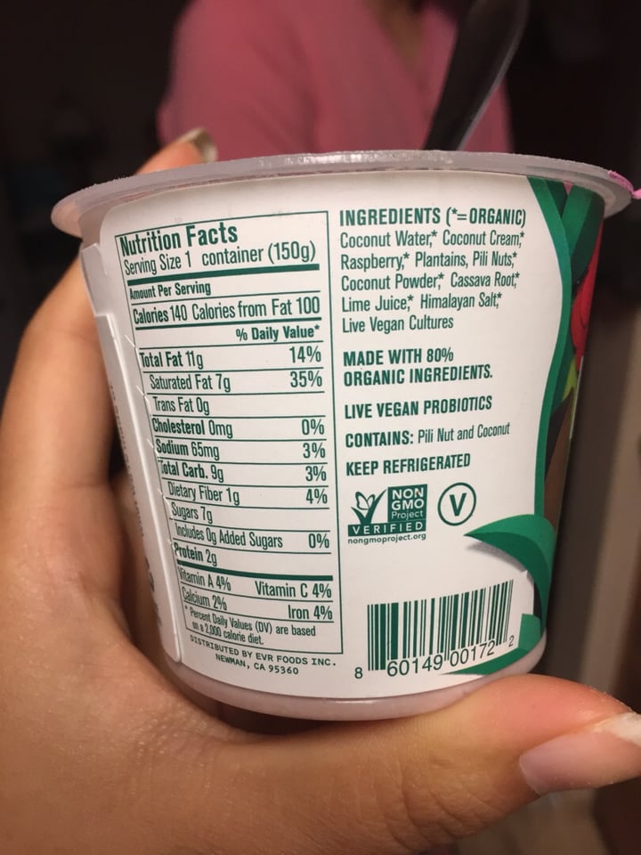 photo of Lavva Raspberry Plant-Based Yogurt shared by @veganjingling on  17 Jul 2019 - review