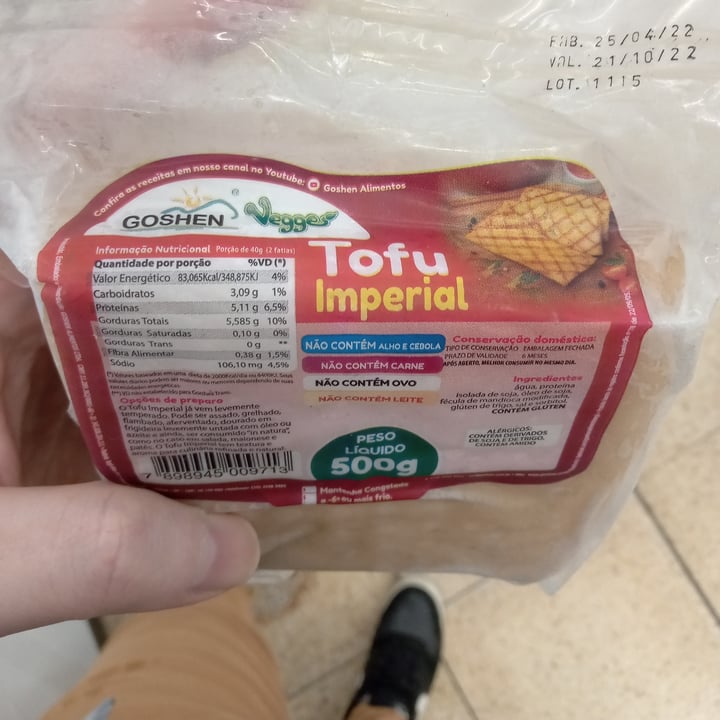 photo of Goshen Vegges tofu imperial shared by @lucassiqueira on  21 Jun 2022 - review