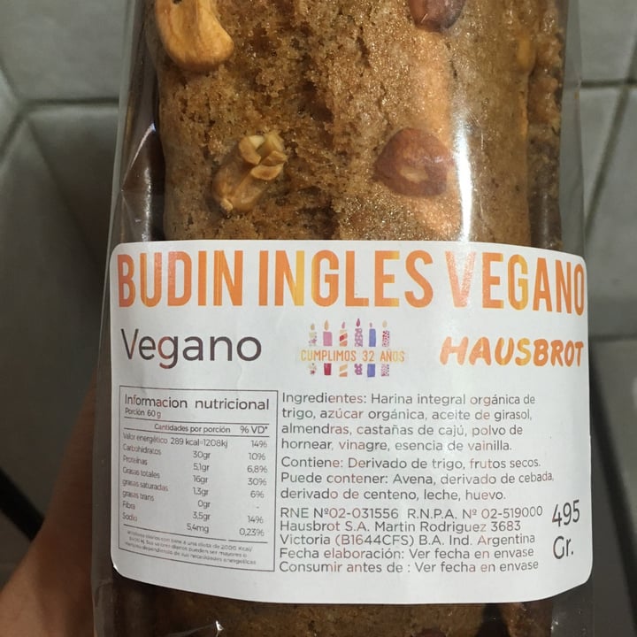 photo of Hausbrot Budin Inglés shared by @lauchis on  01 Apr 2021 - review