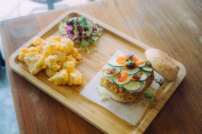 Tofu Seafood Caviar Burger