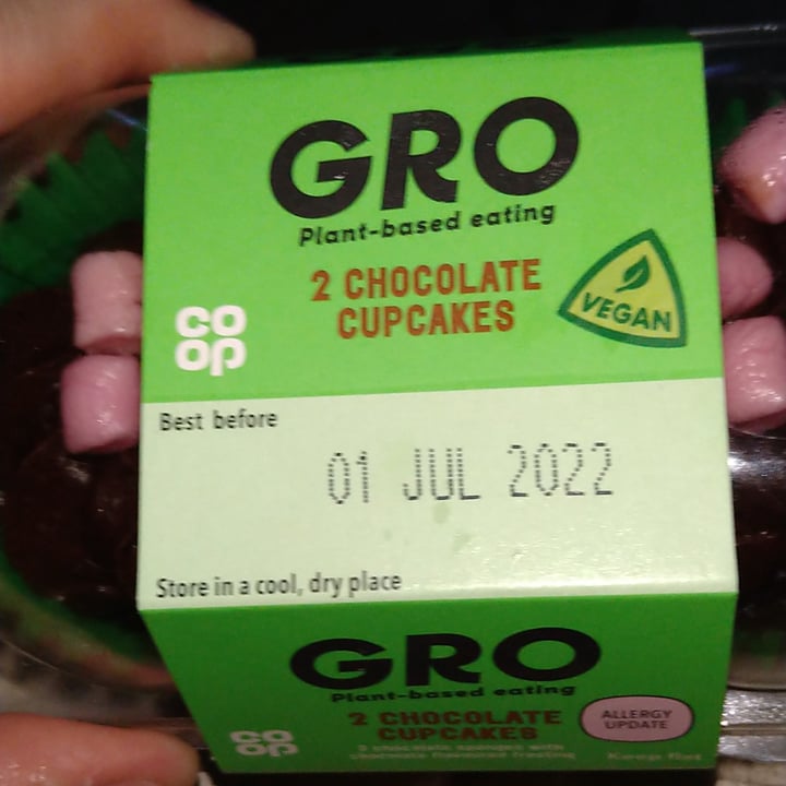 photo of Co-op Gro Gro Vegan Chocolate Cupcakes shared by @ben20 on  24 Jun 2022 - review