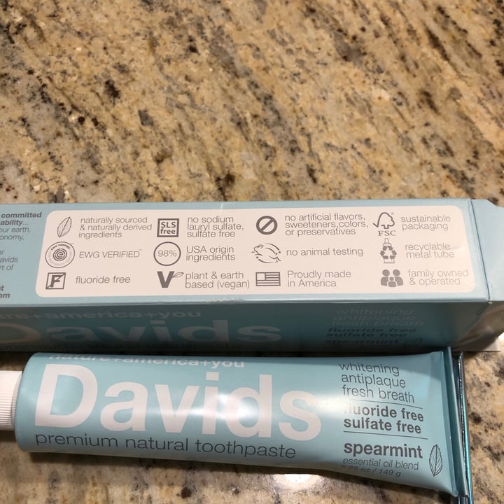 review photo of David's David’s Premium Natural Toothpaste shared by @persch on 11 Jul 2021 - review