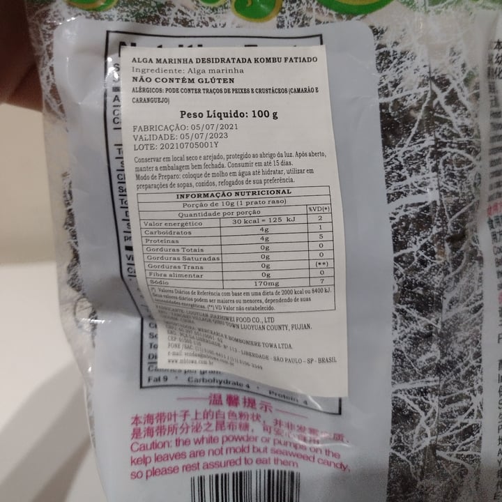 review photo of Luoyuan Jiazhiwei Food Alga Marinha shared by @eliborges on 10 May 2022 - review