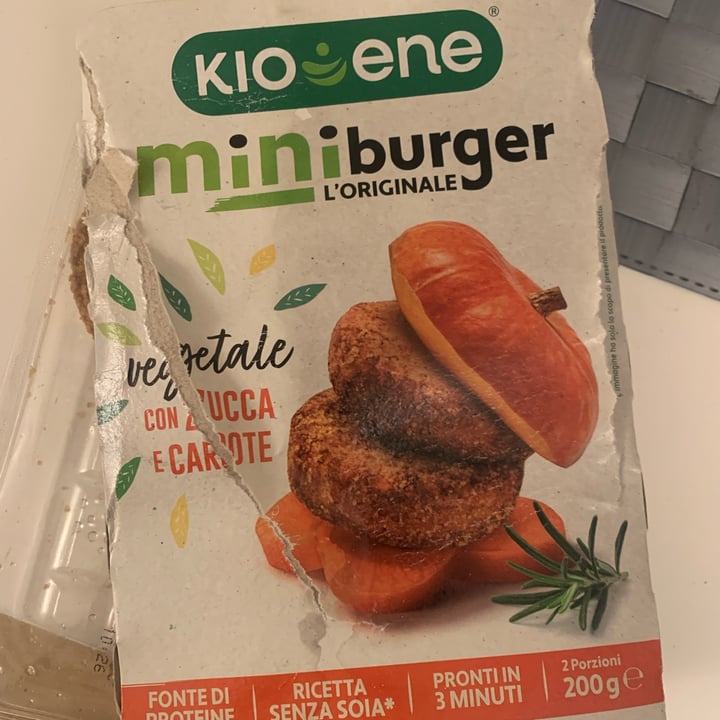 photo of Kioene Mini Burger Zucca E Carote shared by @virginiapatafi on  25 Oct 2022 - review