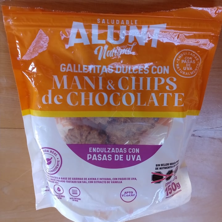 photo of Alunt Saludable Galletitas Con Chips De Chocolate shared by @lafloravegana on  15 Mar 2022 - review