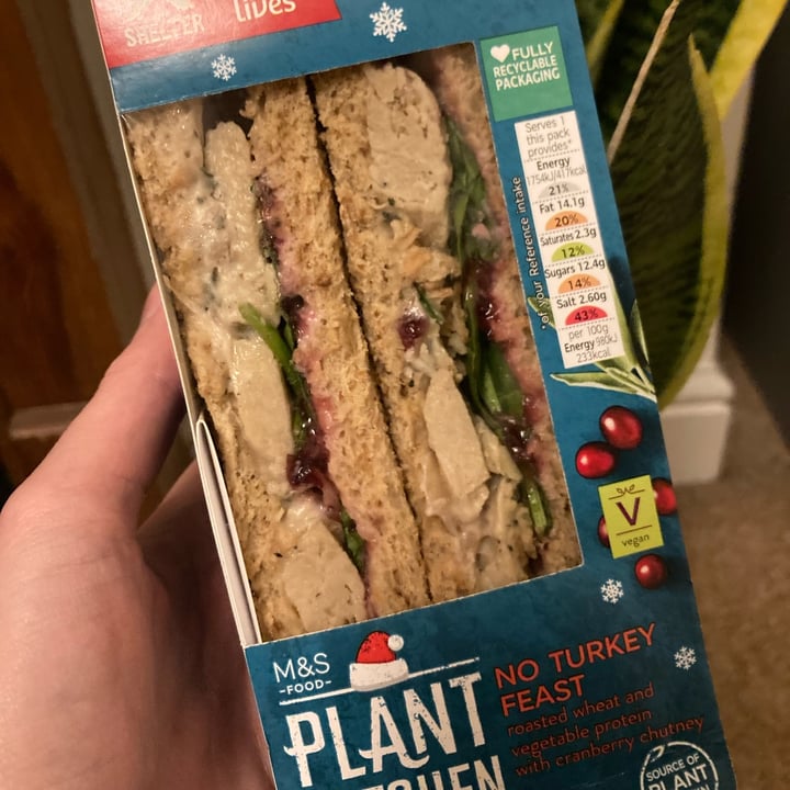 photo of Plant Kitchen (M&S) No Turkey Feast shared by @hollya113 on  20 Dec 2021 - review