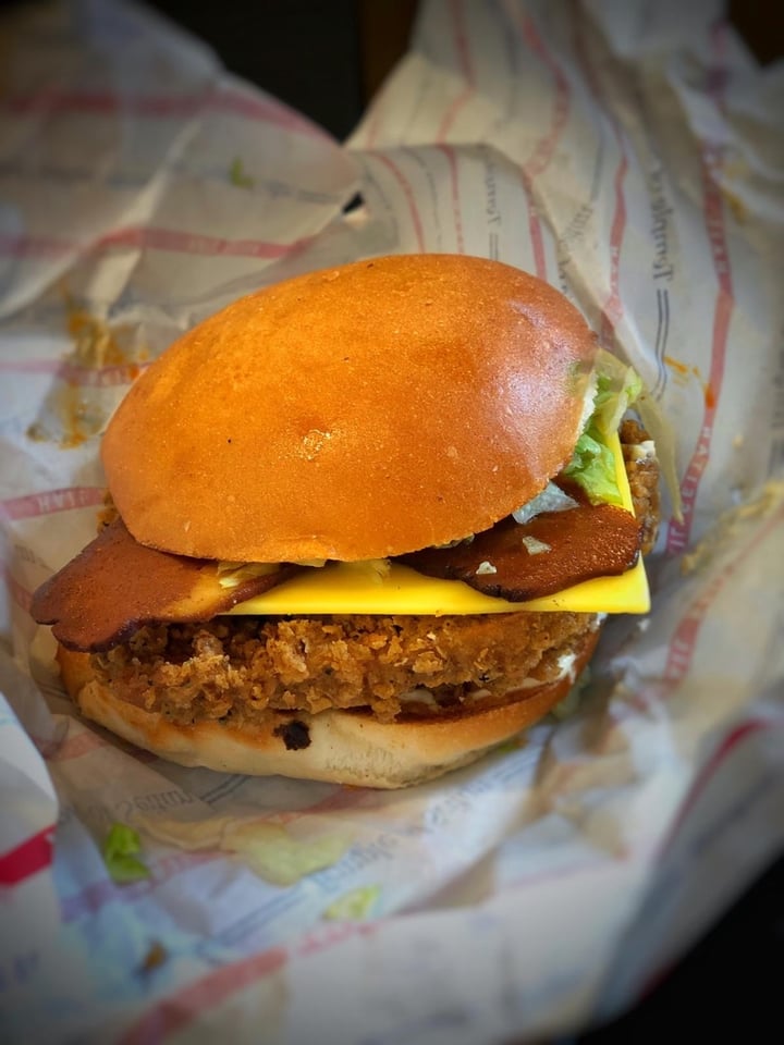 photo of Temple of Seitan BBQ ‘Bacon’ Burger shared by @tashavfta on  31 Mar 2020 - review