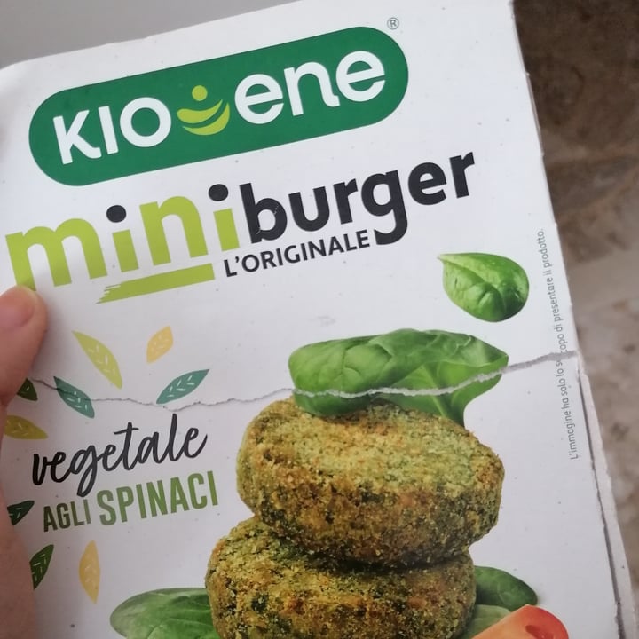 photo of Kioene Mini Burger Vegetale Agli Spinaci shared by @valentinamoresco on  12 Apr 2022 - review