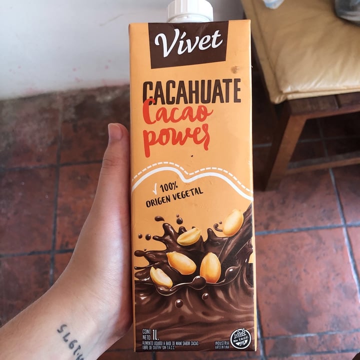 photo of Vívet Leche de Cacahuate sabor Cacao Power shared by @lectoravegan on  25 Jan 2021 - review