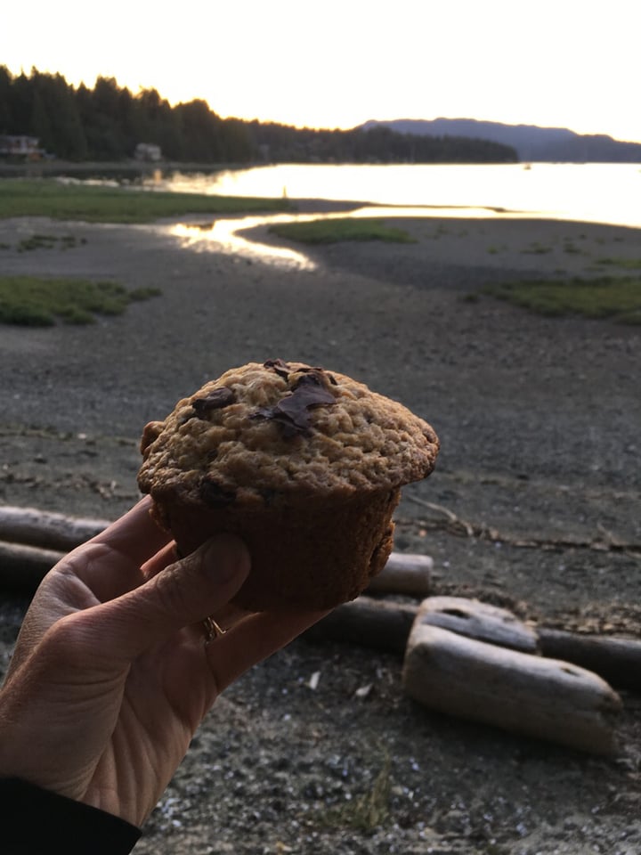 photo of Cafe la Vie Chocolate Chip Muffin shared by @maggie on  23 Jul 2018 - review