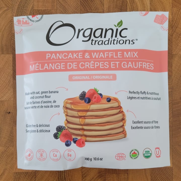 photo of Organic Traditions Pancake and waffle mix (Original) shared by @veganooch on  19 Apr 2022 - review